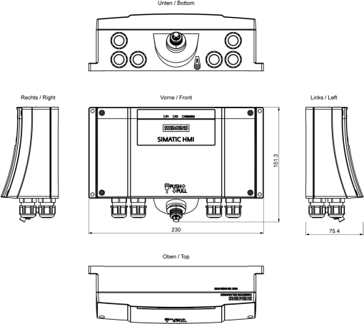 SIMATIC HMI Connection box Advanced For Mobile Panels