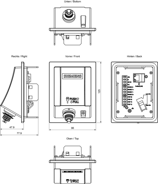 SIMATIC HMI Connection box Compact For Mobile Panels