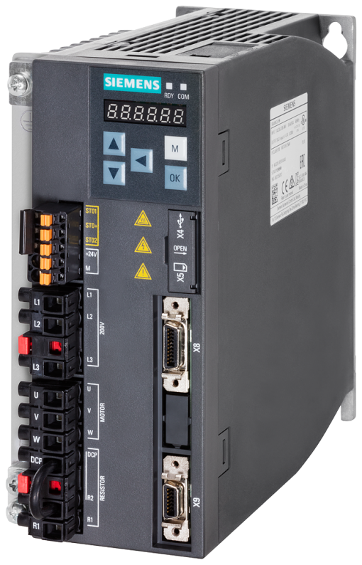 SINAMICS V90, 1 AC 200-240 V, 0,75 kW, IP20  UL open type, FSC