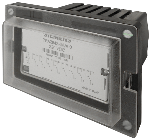 trip relay 8 changeover contacts auxiliary voltage 2430 V DC operate time s...