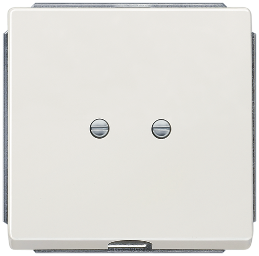 DELTA style outlet plate, platinum metallic