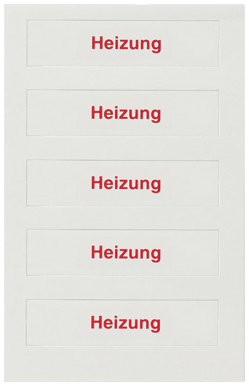 DELTA style sheet of pictographs for rocker with labeling field "Heating Emer...