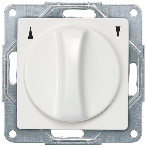 DELTA i-system, titanium white, flush-mounting shutterblind selector switch ...