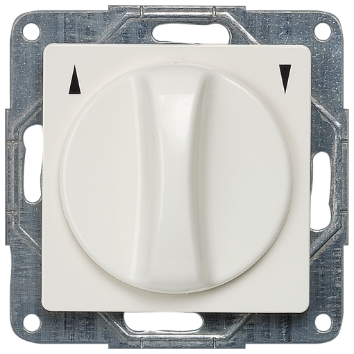 DELTA i-system, titanium white, flush-mounting shutterblind selector switch ...