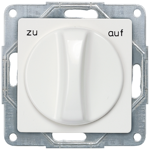 DELTA i-system, titanium white, flush-mounting shutterblind selector switch ...