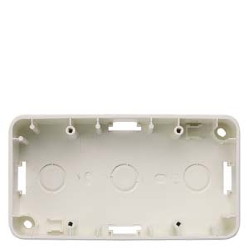 DELTA profil surface-mounting enclosure double, titanium white