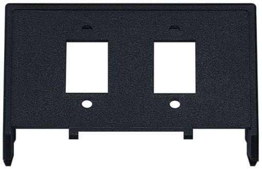 DELTA fiber-optic mounting plate for 2 FO installation couplings 2xSC, AMP