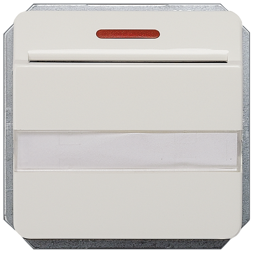 DELTA profil hotel card switch illuminated with window and labeling field, ti...