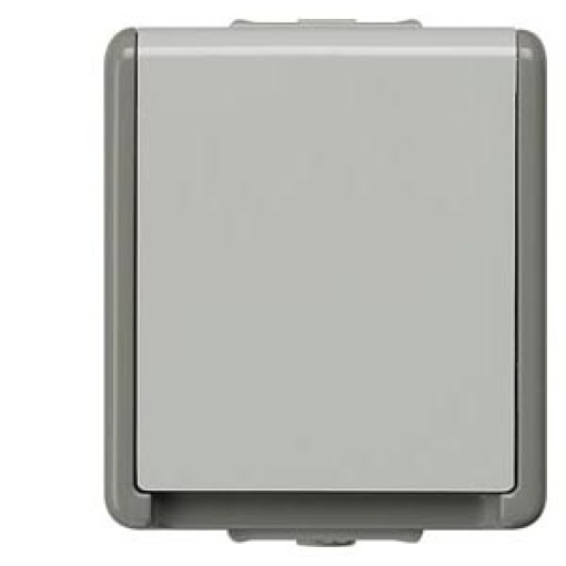 DELTA fläche IP44, surface-m. SCHUKO socket outlet, single