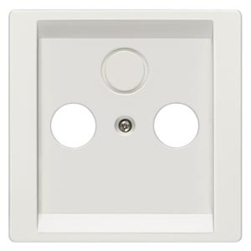 DELTA style cover plate for TVRFSAT 2- and 3-hole, titanium white