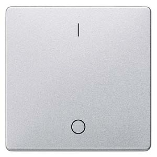 DELTA i-system rocker with IO symbols for OFF switch, aluminum metallic