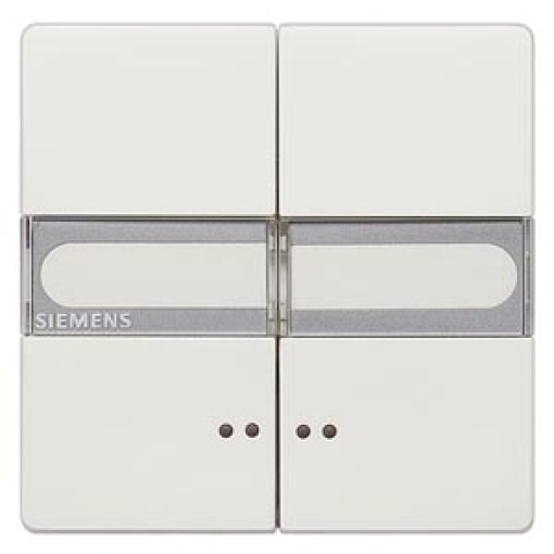 DELTA style rocker double with labeling field and window for two-circuit swit...