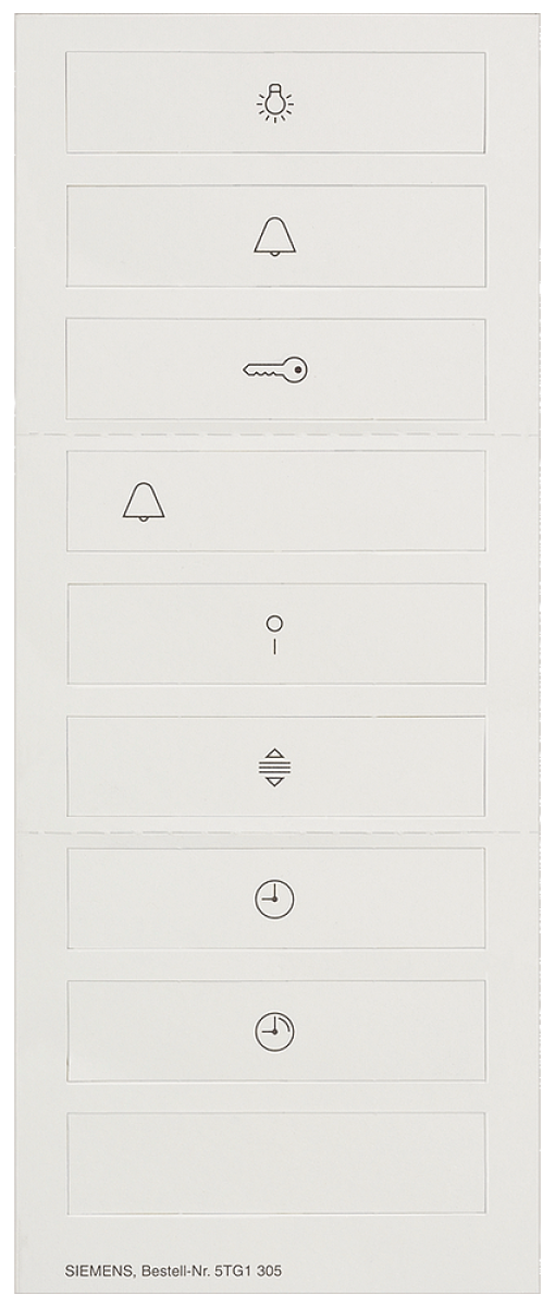 DELTA style sheet of pictographs for single rocker
