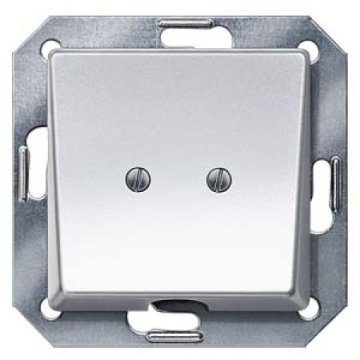 DELTA i-system outlet plate, aluminum metallic