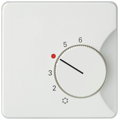 DELTA profil cover plate room temperature controller, NCCO, titanium white