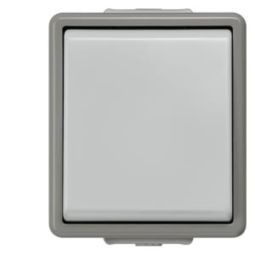 DELTA fläche IP44 surface-m. pushbutton, 1 CO