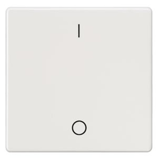 DELTA i-system rocker with IO symbols for OFF switch, titanium white
