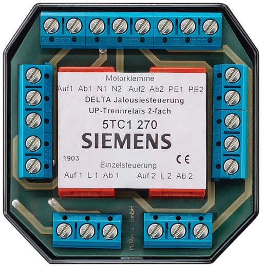DELTA shutterblind control flush-m. isolating relay, double, with individual...