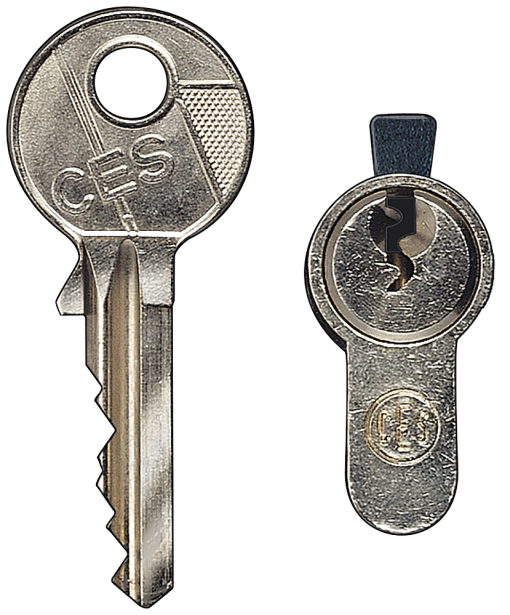 Profile half cylinder CES for DELTA shutterblind key-operated switch with 2 ...