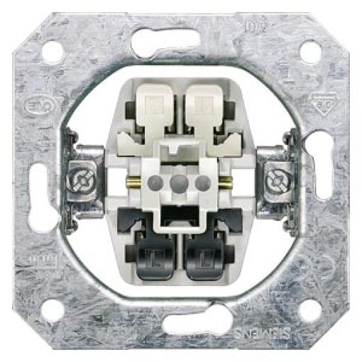 DELTA insert flush-m. OFF switch 2-pole, 10A, without claws