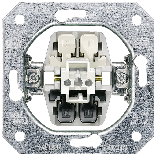 DELTA insert flush-m. OFF switch 2-pole, 16A