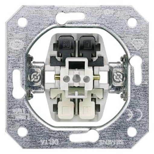 DELTA insert flush-m. pushbutton with N terminal, 1 NO