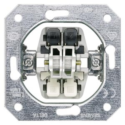 DELTA insert flush-m. double pushbutton without claws, 2 NO