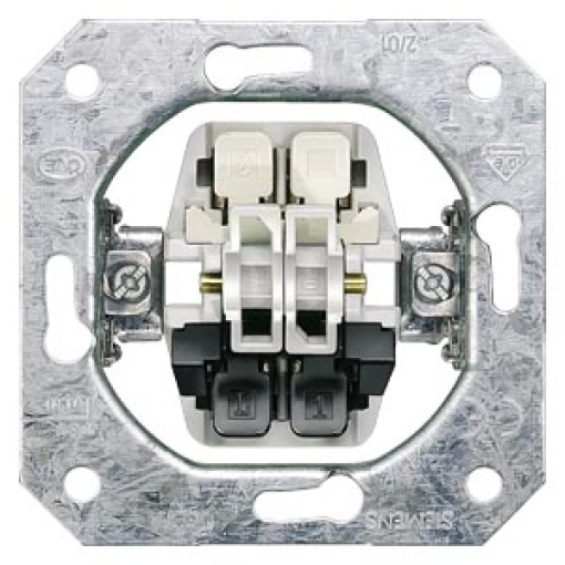 DELTA insert flush-m. shutterblind switch with elec. and mech. interlock