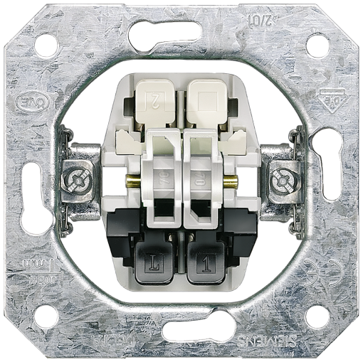 DELTA insert flush-m. shutterblind switch with elec. and mech. interlock