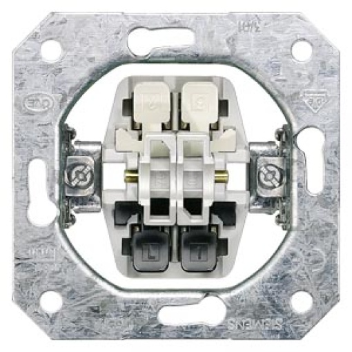 DELTA insert flush-m. shutterblind switch with elec. interlock