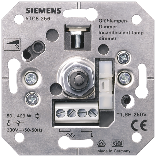 Dimmer for incandescent lamp flush-m., 230V 50-60Hz, 60-400W