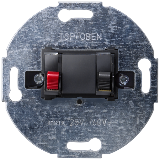 DELTA loudspeaker connection socket single, 25V AC 60V DC