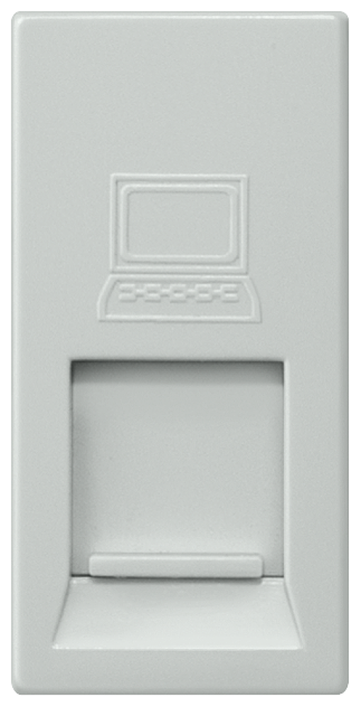 DELTA m-system mod. jack UAE connection socket CAT5 RJ45 88 with shutter tit...