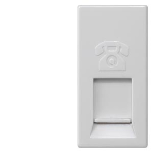 DELTA m-system mod. jack UAE connection socket CAT3 RJ11 64 with shutter tit...