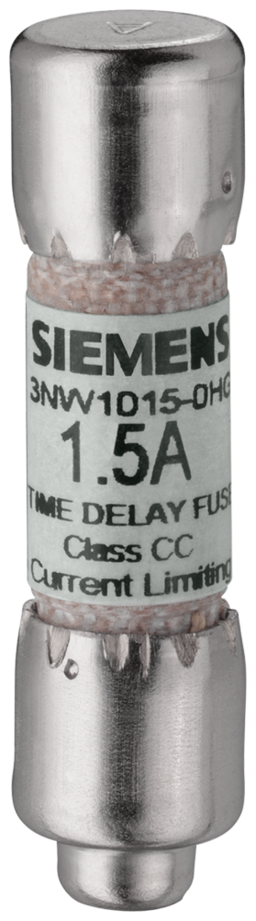 SENTRON, cylindrical fuse, class CC, 2 A, slow-acting, Un AC 600 V