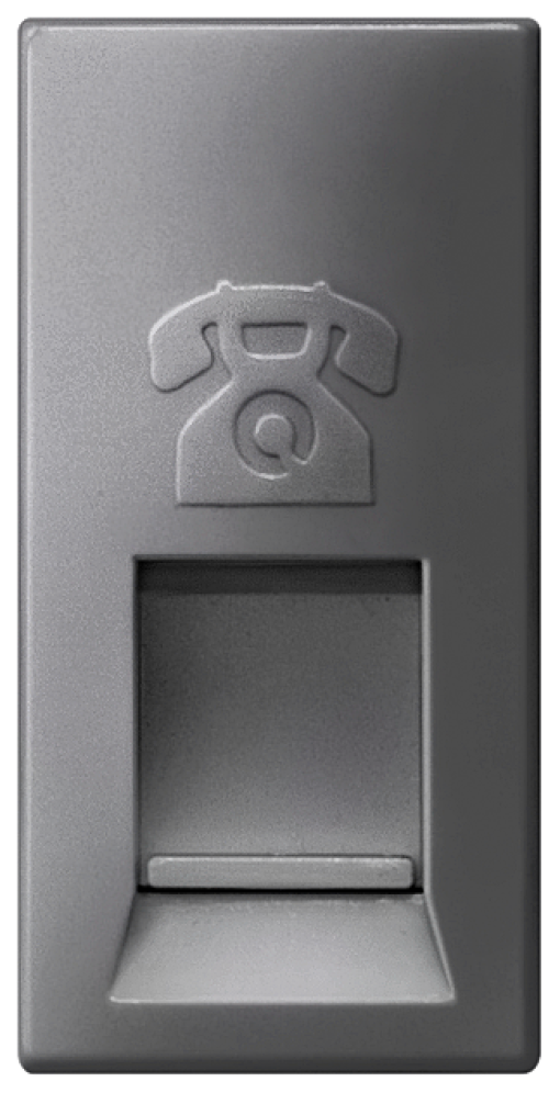 DELTA m-system mod. jack UAE connection socket CAT3 RJ11 64 with shutter car...