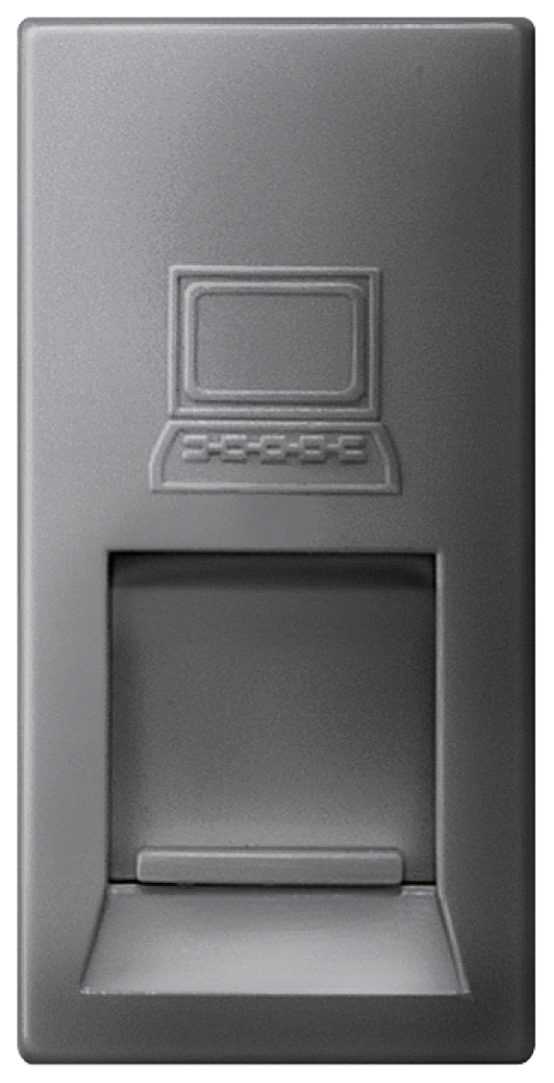 DELTA m-system mod. jack UAE connection socket CAT5 RJ45 88 with shutter car...