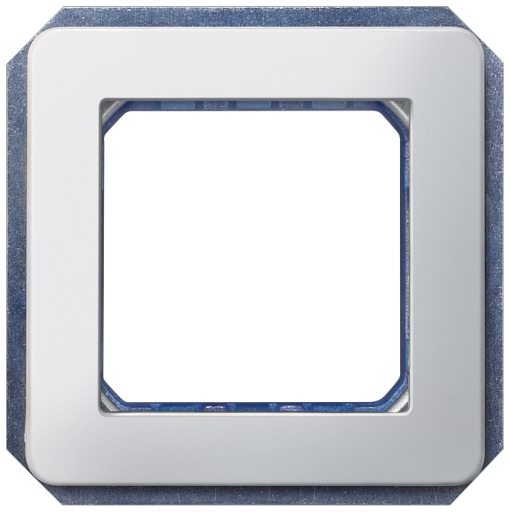 DELTA i-system module carrier double, incl. intermediate frame, aluminum meta...