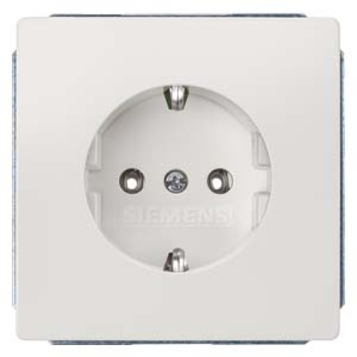 DELTA style SCHUKO socket outlet, titanium white