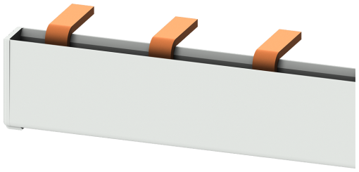 1-phase busbar, 12 MW 32 A for terminals with 6 mm2 for 5MW8 12, 5TE4 8, 5T...