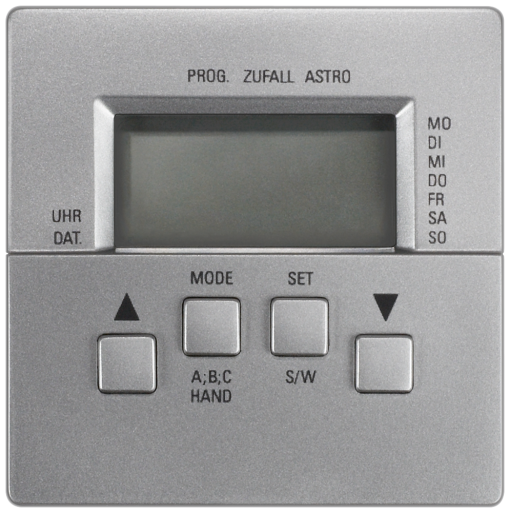 DELTA style shutterblind control Comfort complete unit, platinum metallic