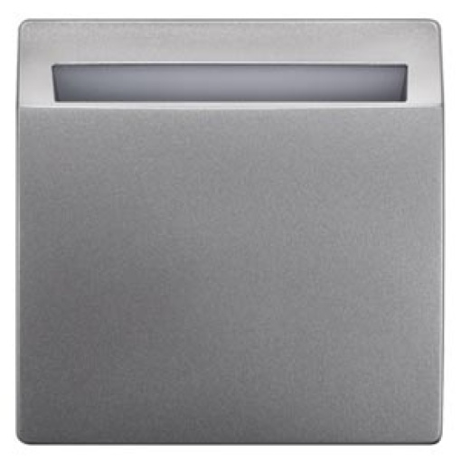 DELTA style hotel card switch illuminated, platinum metallic