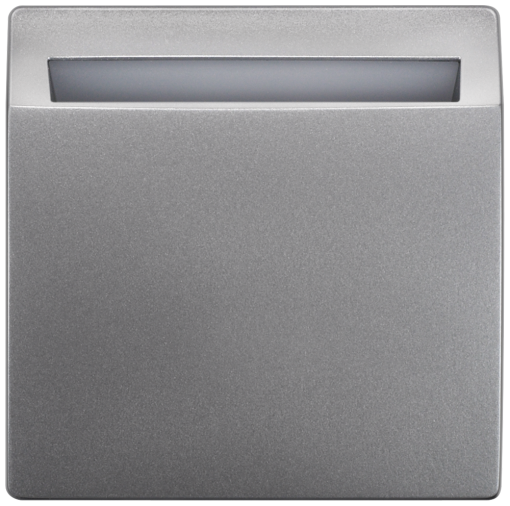 DELTA style hotel card switch illuminated, platinum metallic