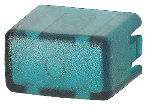 Set of caps for pushbutton 5TE48 set with 5x each greentransparent