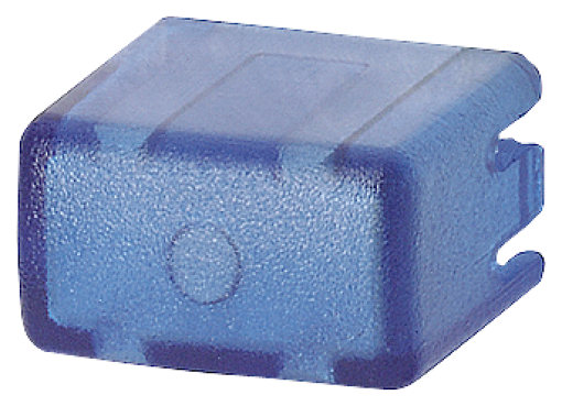 Set of caps for pushbutton 5TE48 set with 5x each bluetransparent