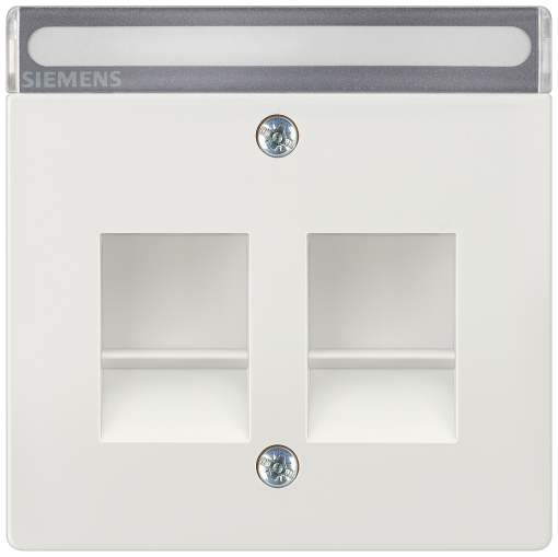 DELTA style cover plate for modular jack support plate with labeling field, p...