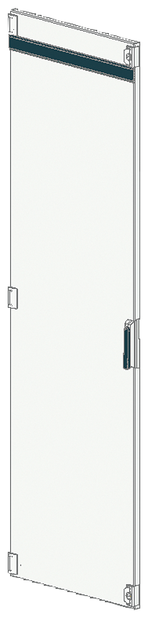 SIVACON S4 door, IP55, W 800mm, rotary handle for profile semicylinder