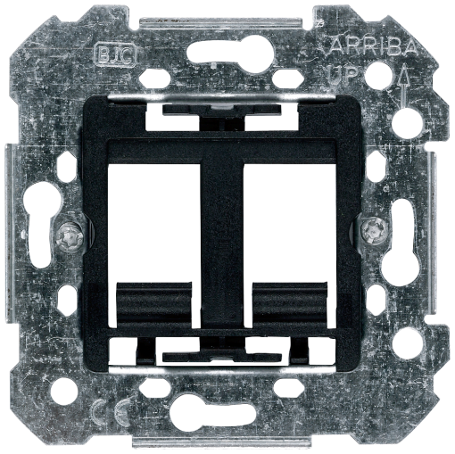 CORAL, IRIS, MEGA Adapter 2-fold RJ45, RJ11 Communication socket support ring...