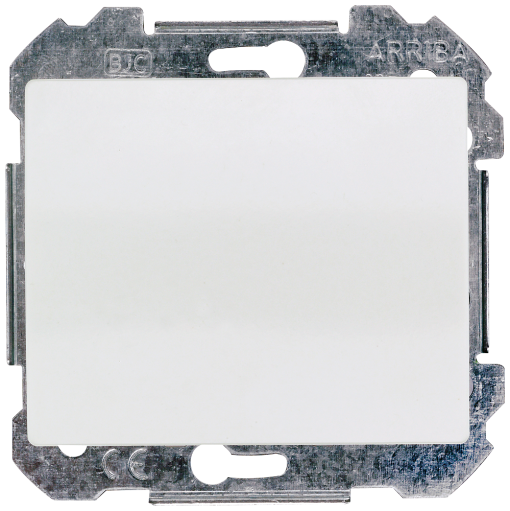 IRIS Blanking cover plate with support ring, claws polar white