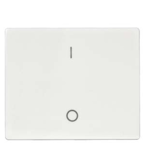 IRIS Rocker switch with symbols IO for OFF switch 2-pole, 3-pole polar white